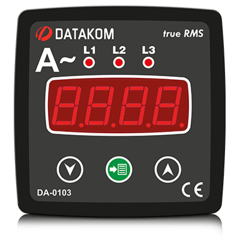 DA-0103 72x72 Üç Faz Dijital Ampermetre